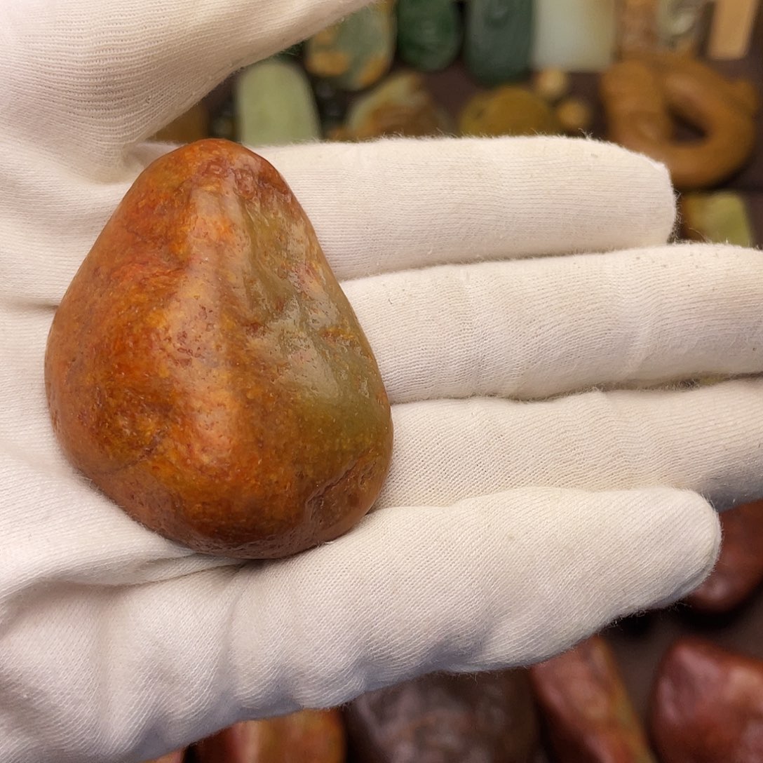 岫岩河磨玉（透闪石质玉）未镶嵌颈饰