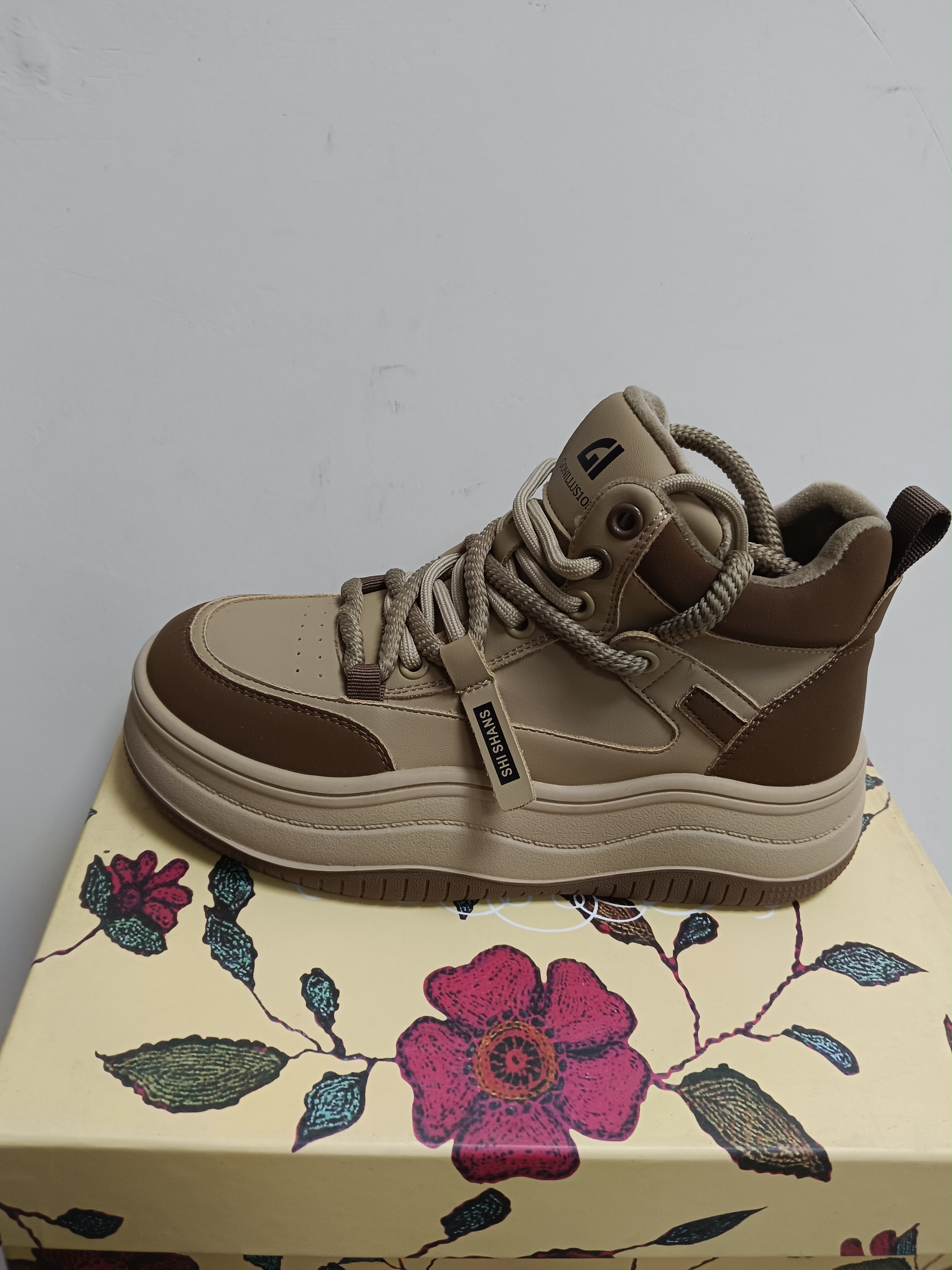 TALIA/特丽雅耐磨冬季圆头修面皮高帮鞋高帮时尚鞋子冬93339039M