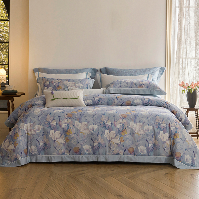 【买贵退差】梦洁纯棉四件套全棉磨毛秋冬季纯棉床品保暖繁花摇曳