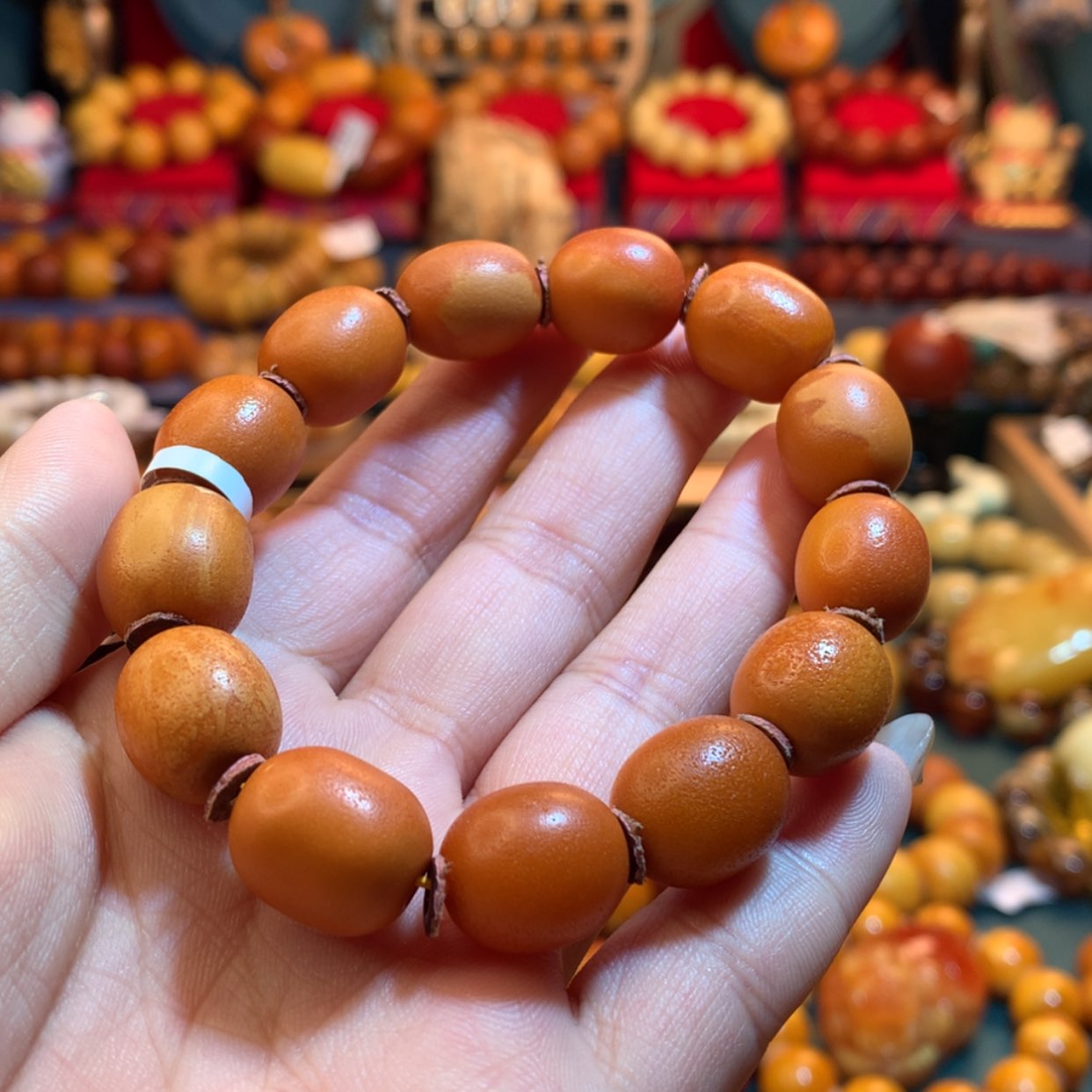 【闪购商品】蜜蜡手串未镶嵌6*6蜜蜡手串