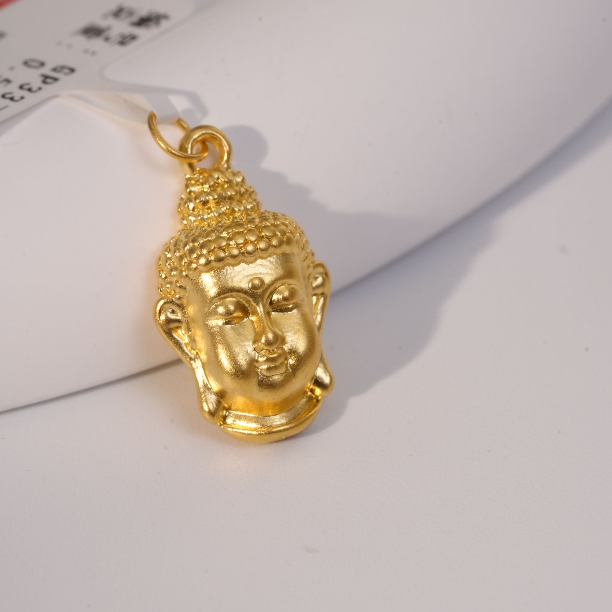 【小辛专属】足金999佛头吊坠古法黄金男女挂坠送礼物 0.53 GP427