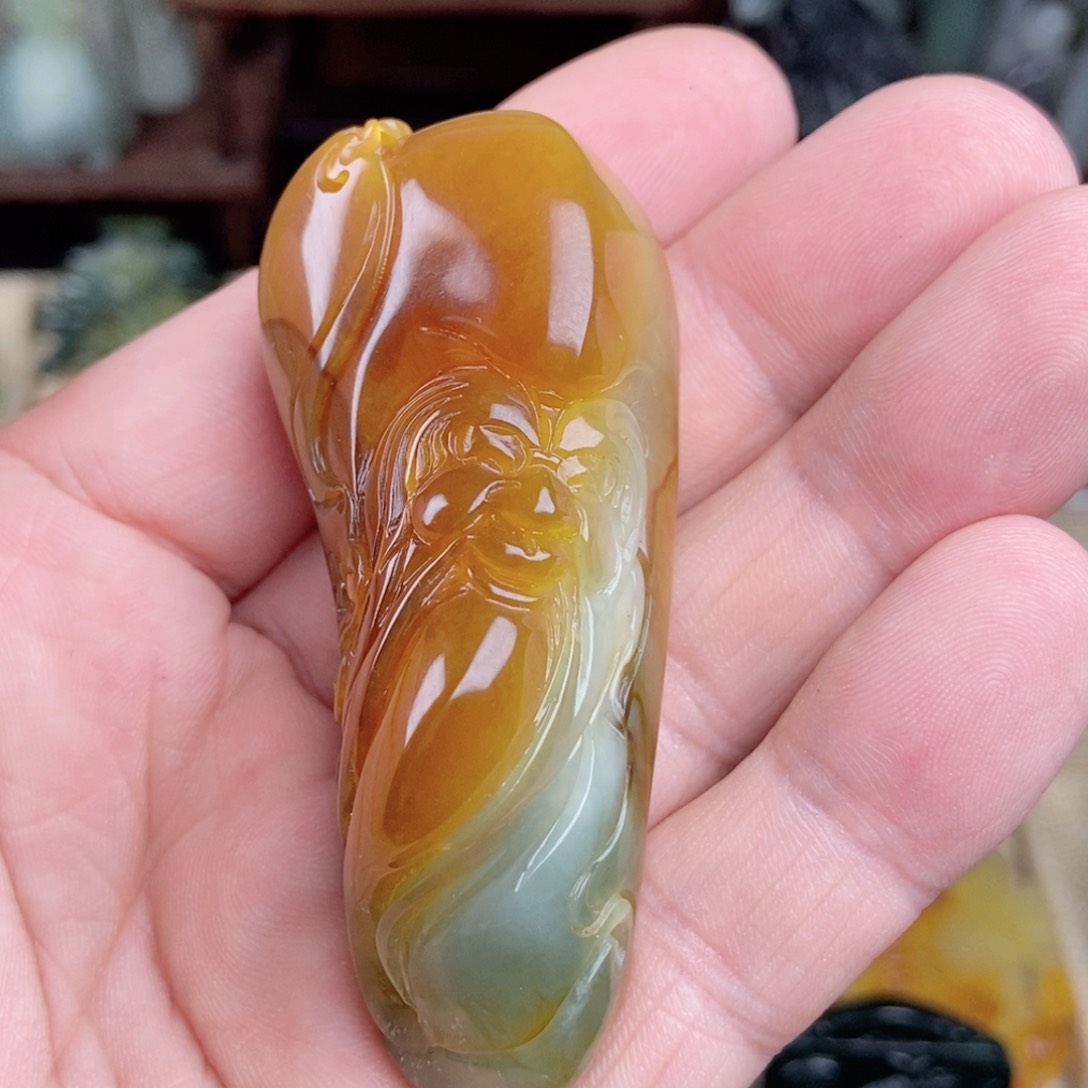 蛇纹石玉手把未镶嵌