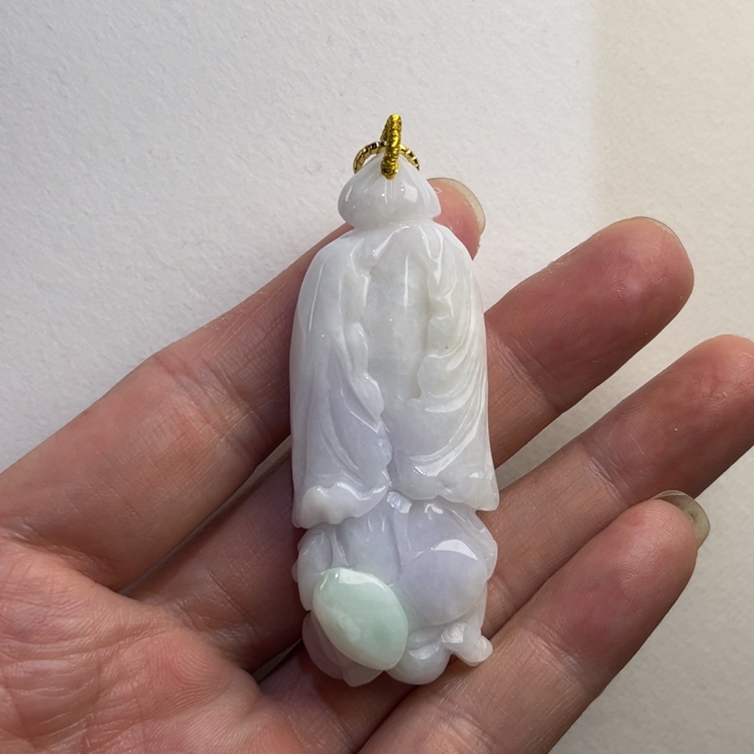 翡翠未镶嵌吊坠(赠链)代编织