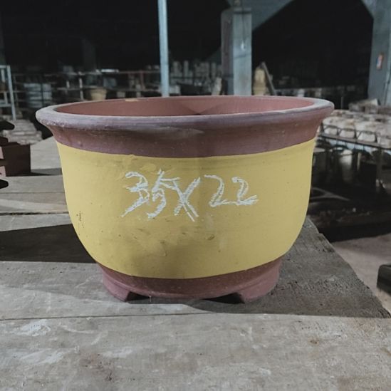 口径35高22黄一个花盆