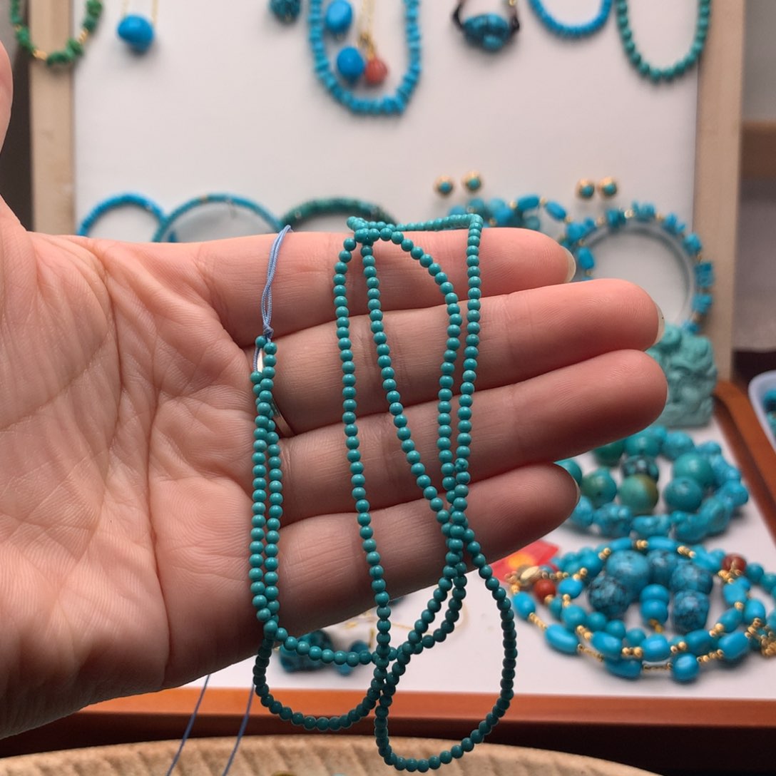 随**安绿松石小米珠