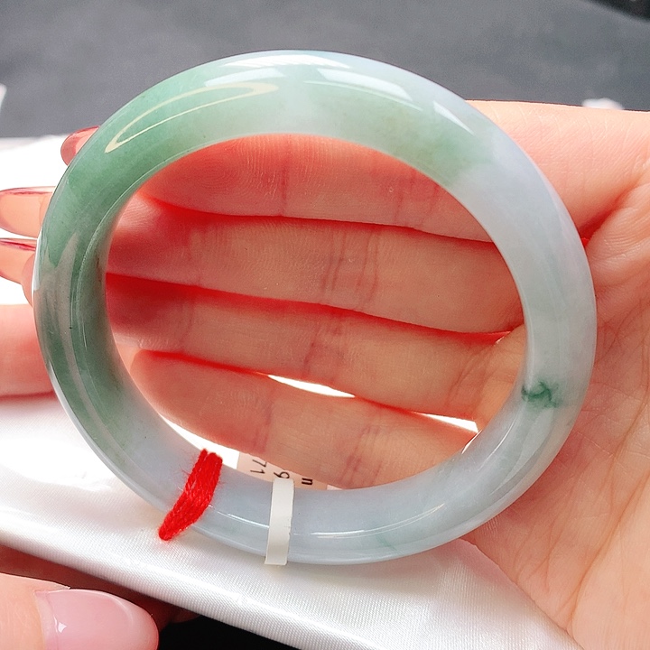 翡翠手镯未镶嵌57正圈