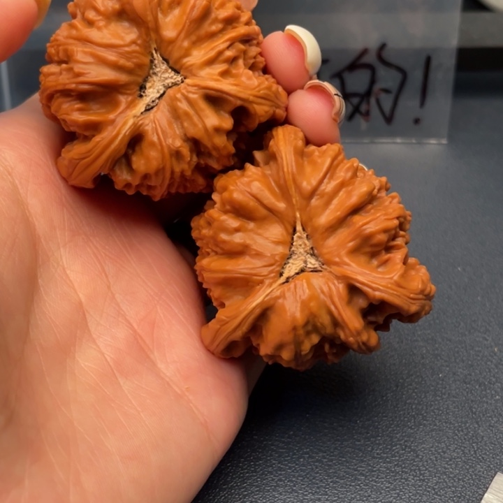 悟***空文玩核桃吊坠白狮子