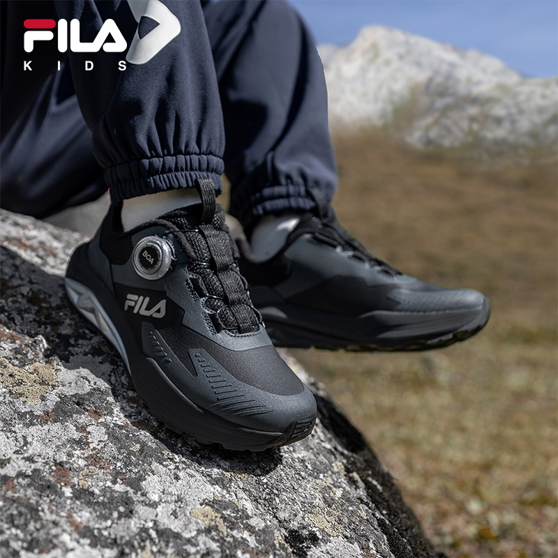 【加绒山猫鞋】FILA斐乐儿童运动鞋冬季中大童保暖户外鞋K55B442502