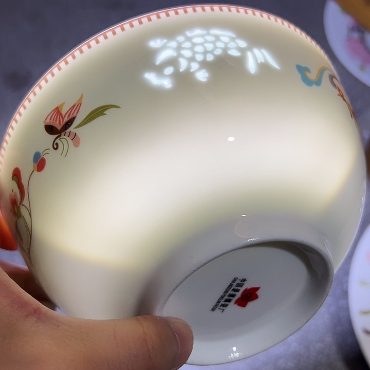 六寸鱼凤呈祥面碗