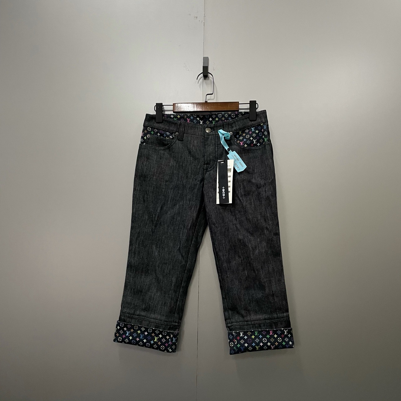 95新 LouisVuitton/路易威登 z5 内里满印牛仔裤38码fg202698