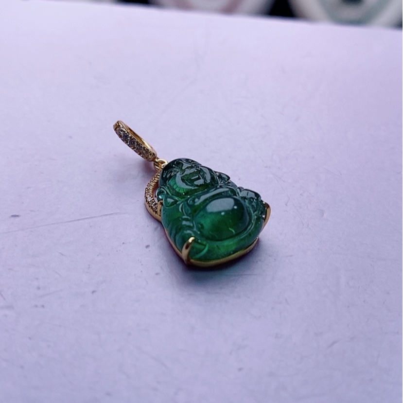 【闪购商品】碧玺颈饰18K金镶嵌碧玺吊坠