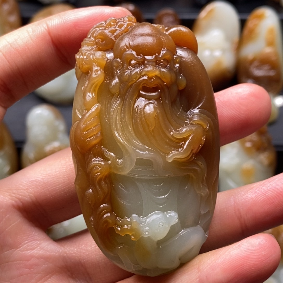 和田玉吊坠(不含链)未镶嵌