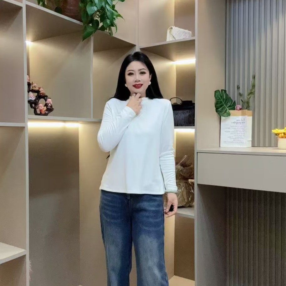 冬季磨毛小衫-千 68559 时尚潮流贴标休闲百搭胖MM大码女装新款