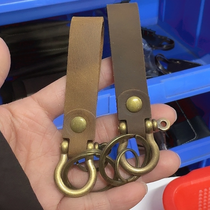 真牛皮钥匙扣两个