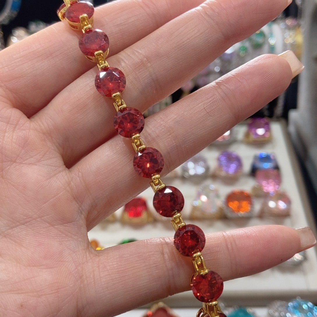 66锆石（处理）手链