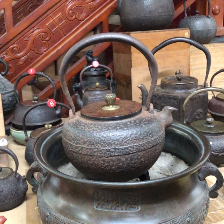 龙文堂岩肌福寿腰饰壶