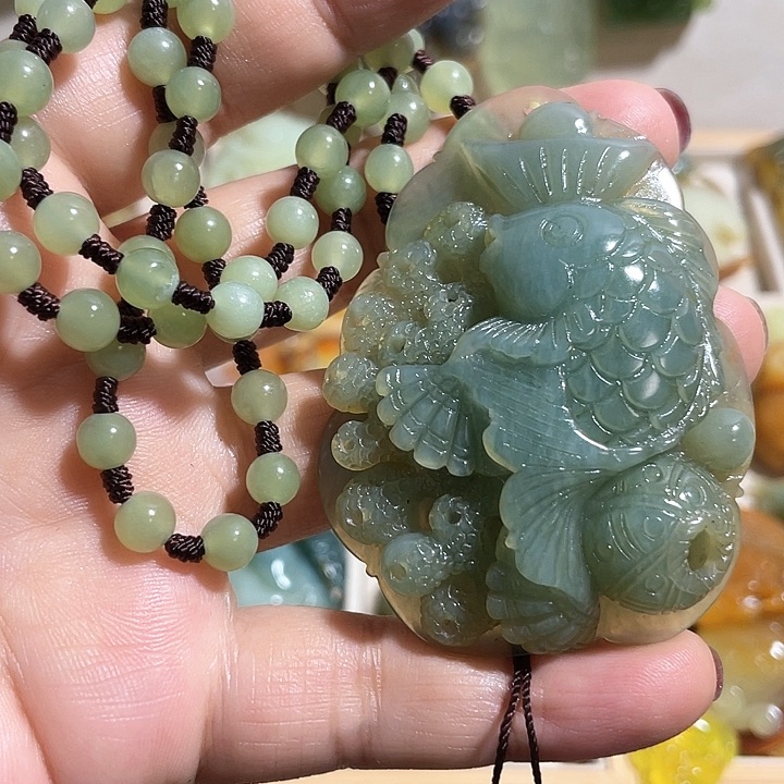 岫玉吊坠(赠链)未镶嵌
