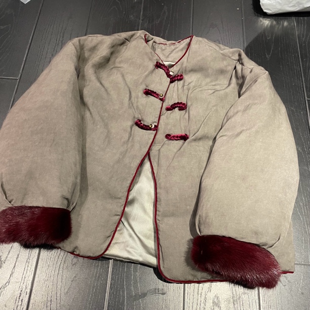 6986#日常新中式重工宝藏国服外套百搭羽绒外衣