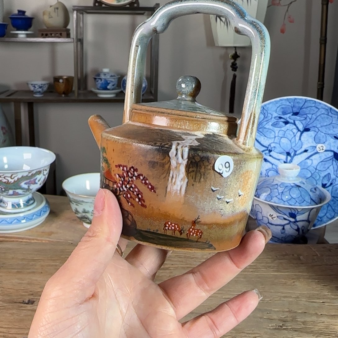 杯景德镇陶瓷柴烧多人