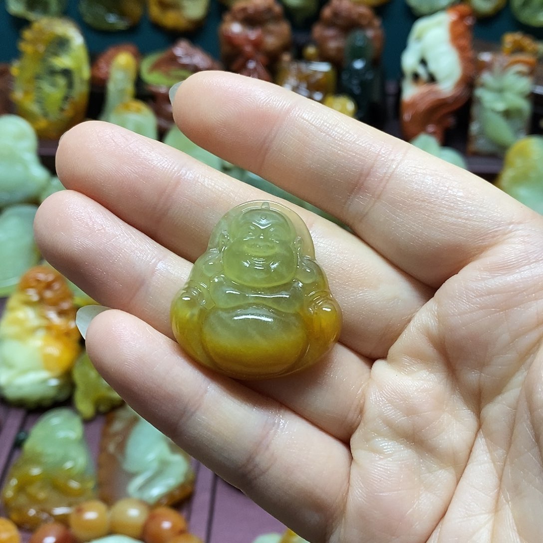 丑***乖岫玉未镶嵌吊坠(赠链)