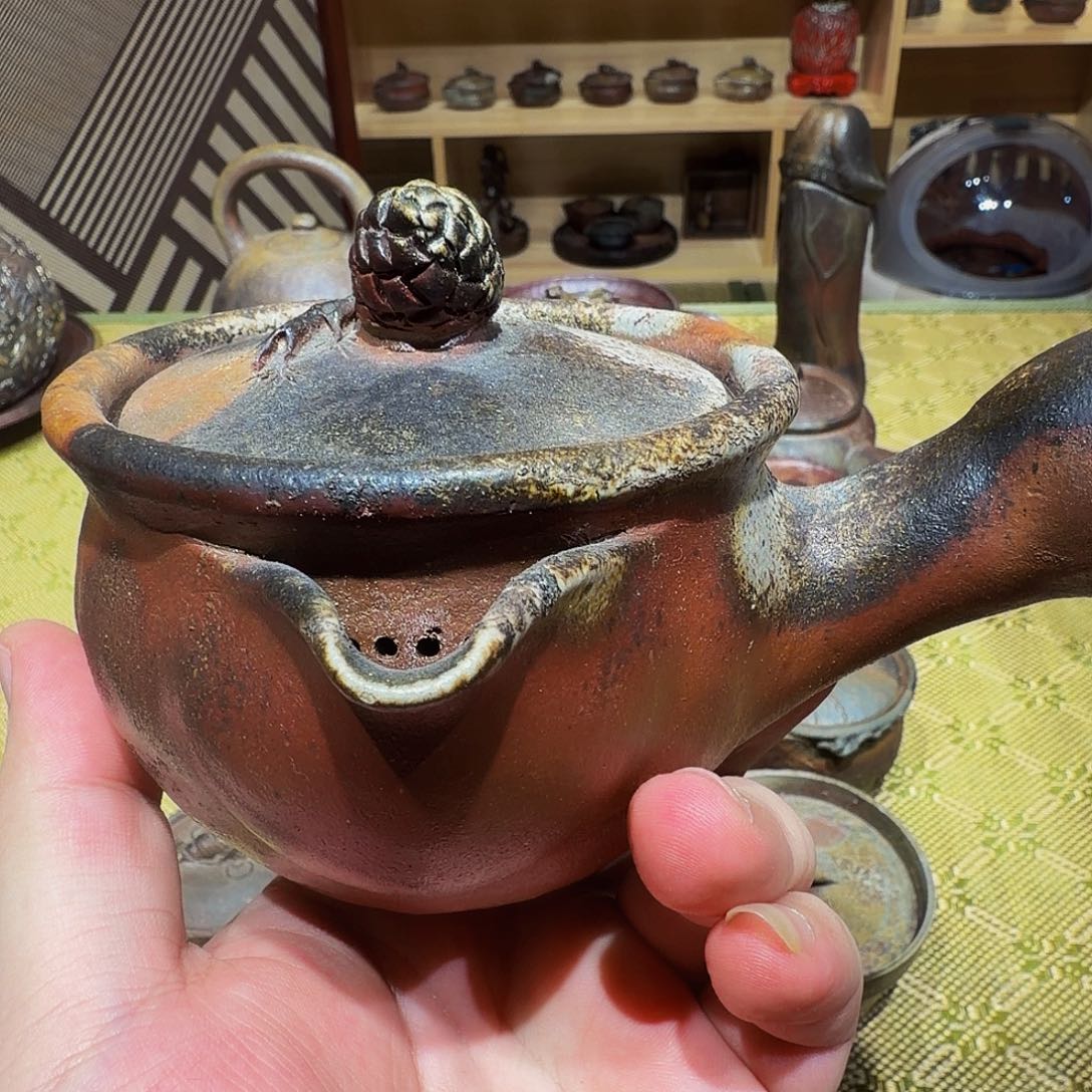 茶盏春湖苑测把壶一只全品