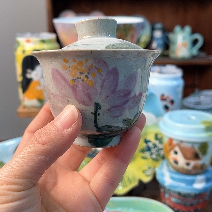 陶景德镇釉下手绘陶瓷 