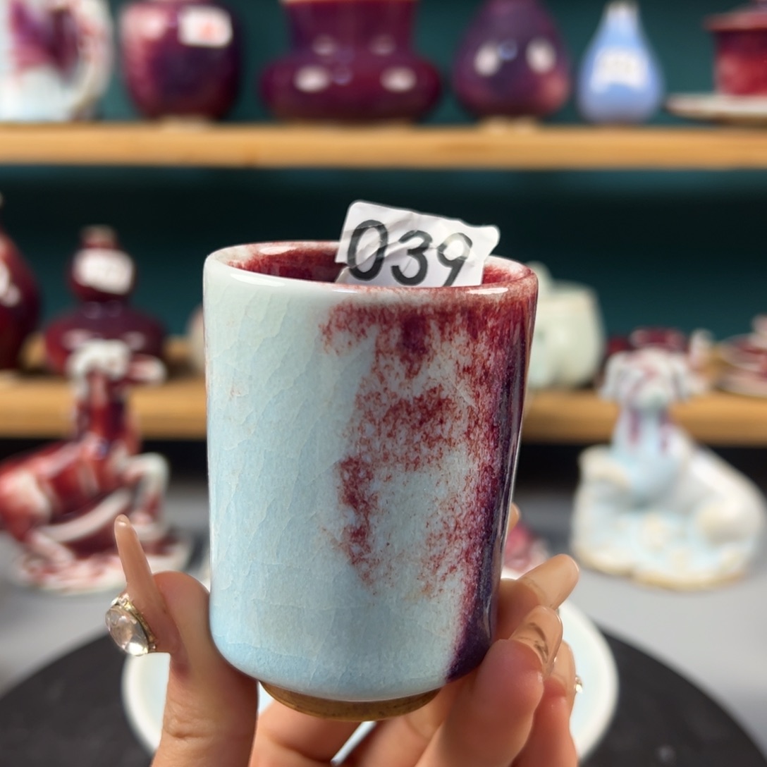 瓷片微瑕主人杯纯手工