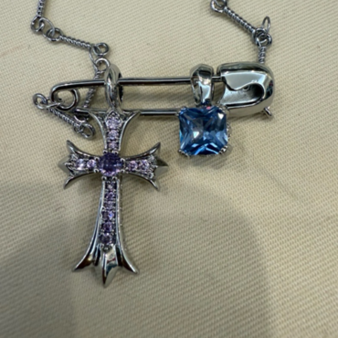 铜合金项链 克克镶钻精致小众轻奢手工经典时尚A31