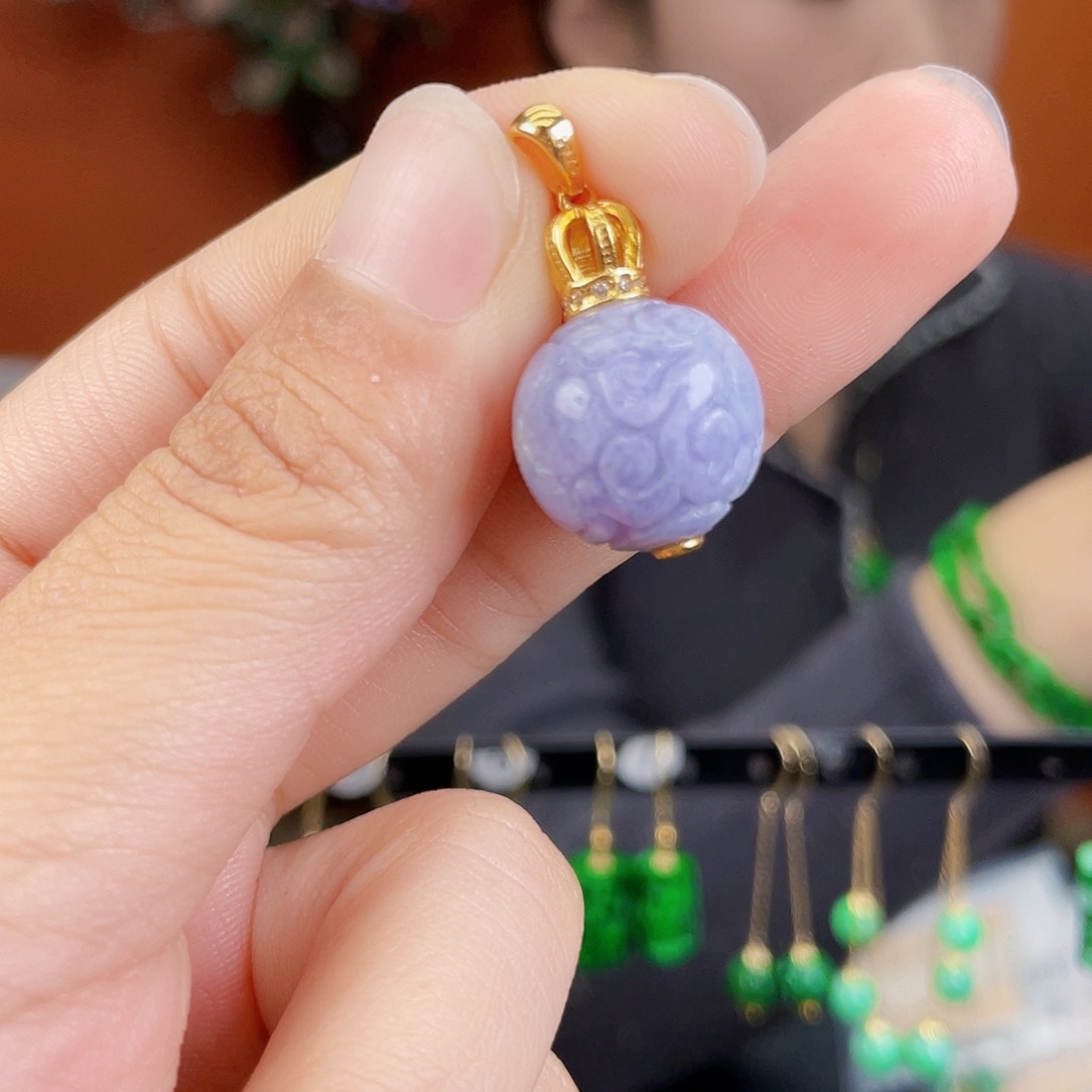 翡翠未镶嵌耳饰饰品