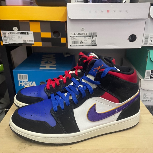 42码/Aj1 湖人/51429/休闲鞋/98新无原盒/852542-005