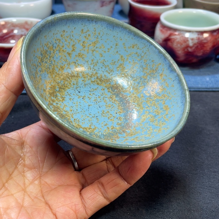 摆件碳烧鸡窝窑杯子