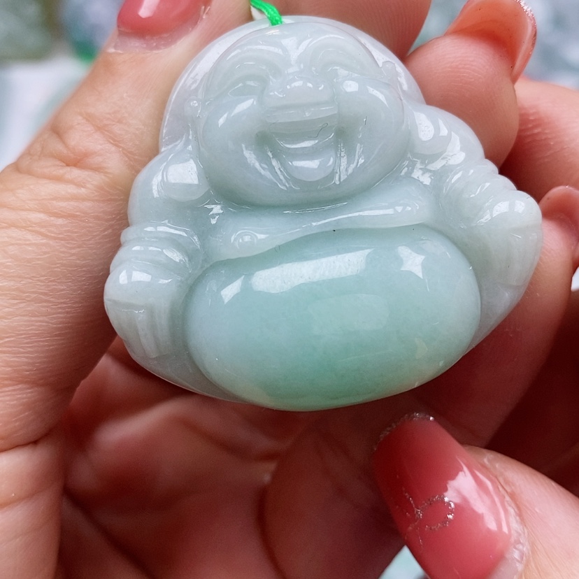 【闪购商品】翡翠颈饰未镶嵌天然翡翠A货佛公