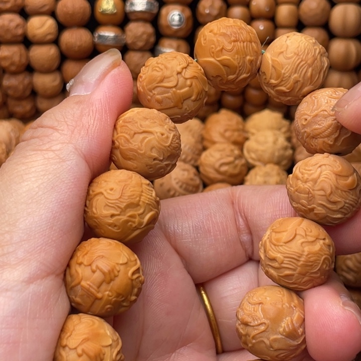 猴头核桃手串体验款大御龙关公