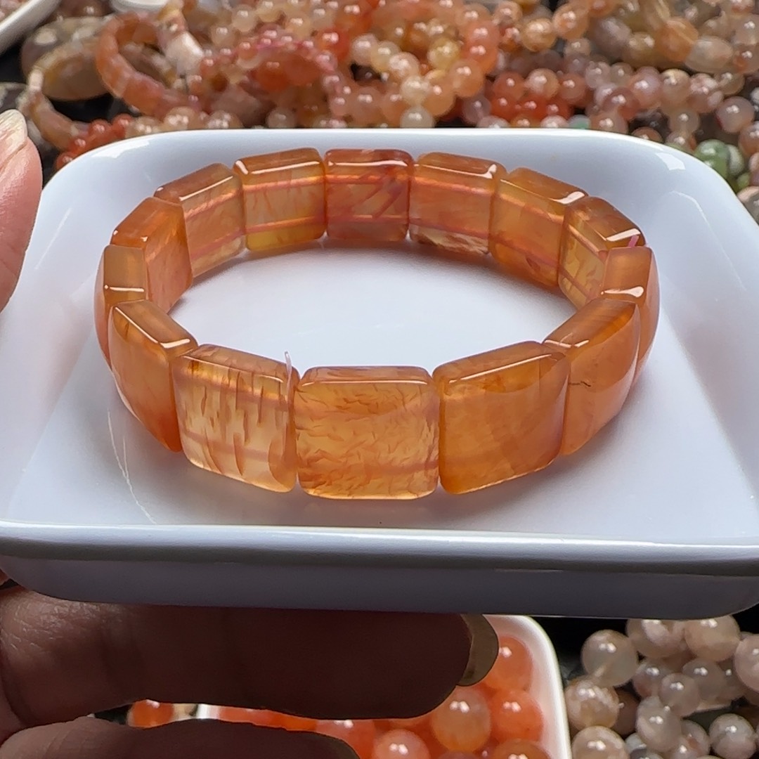 未镶嵌玛瑙/玉髓珠宝半成品