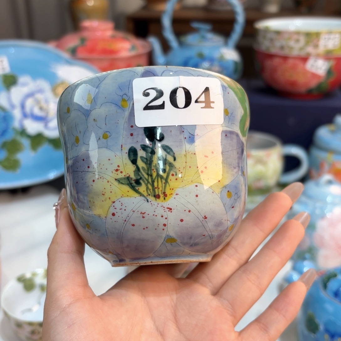 景德镇手绘高温釉下彩陶瓷茶具