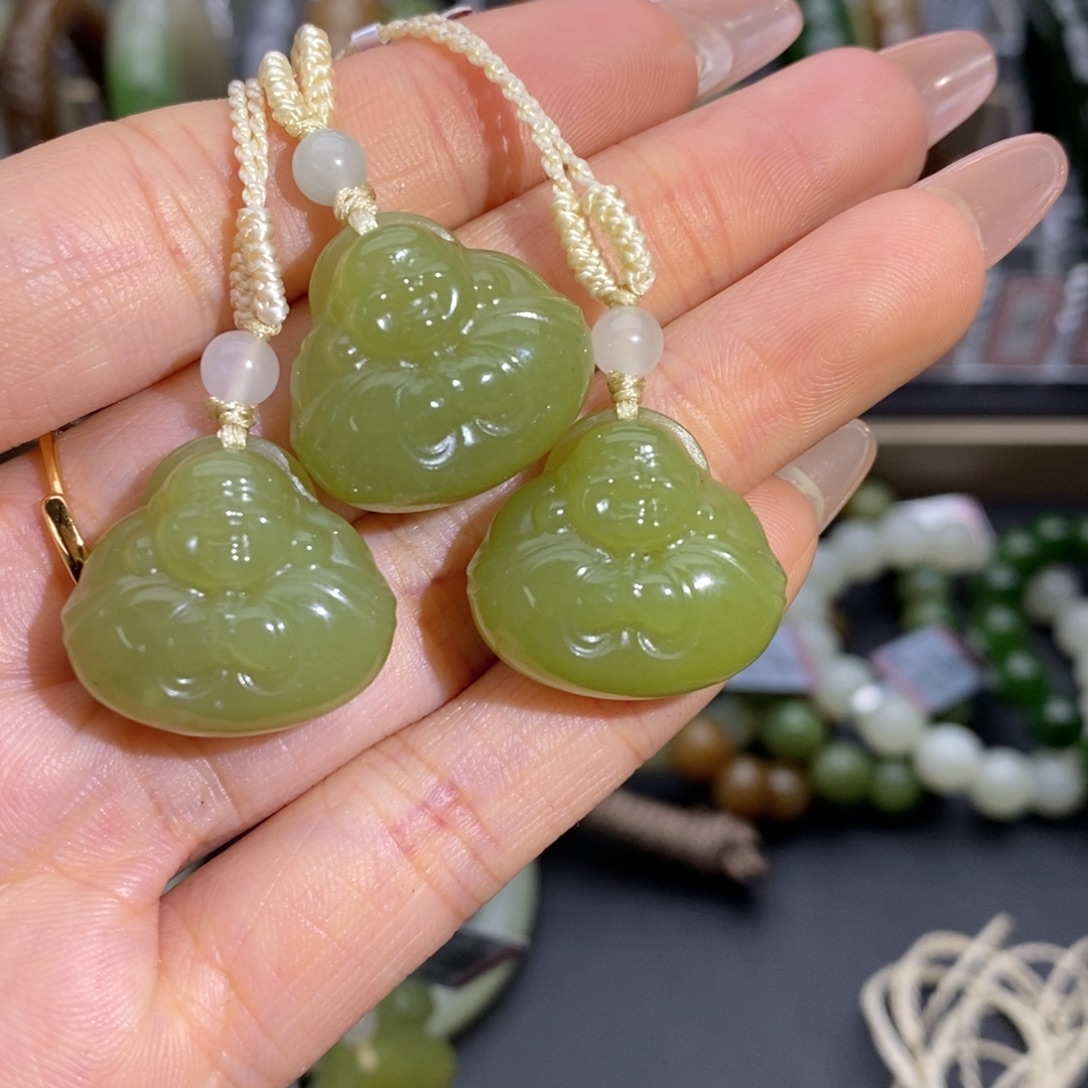 和田玉未镶嵌吊坠(不含链)多样性拍一发一