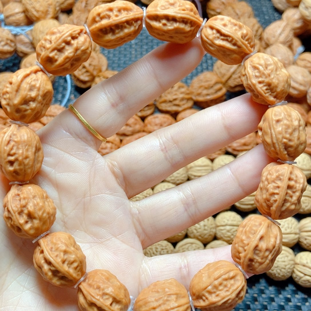 文玩核桃手串七星瓢虫