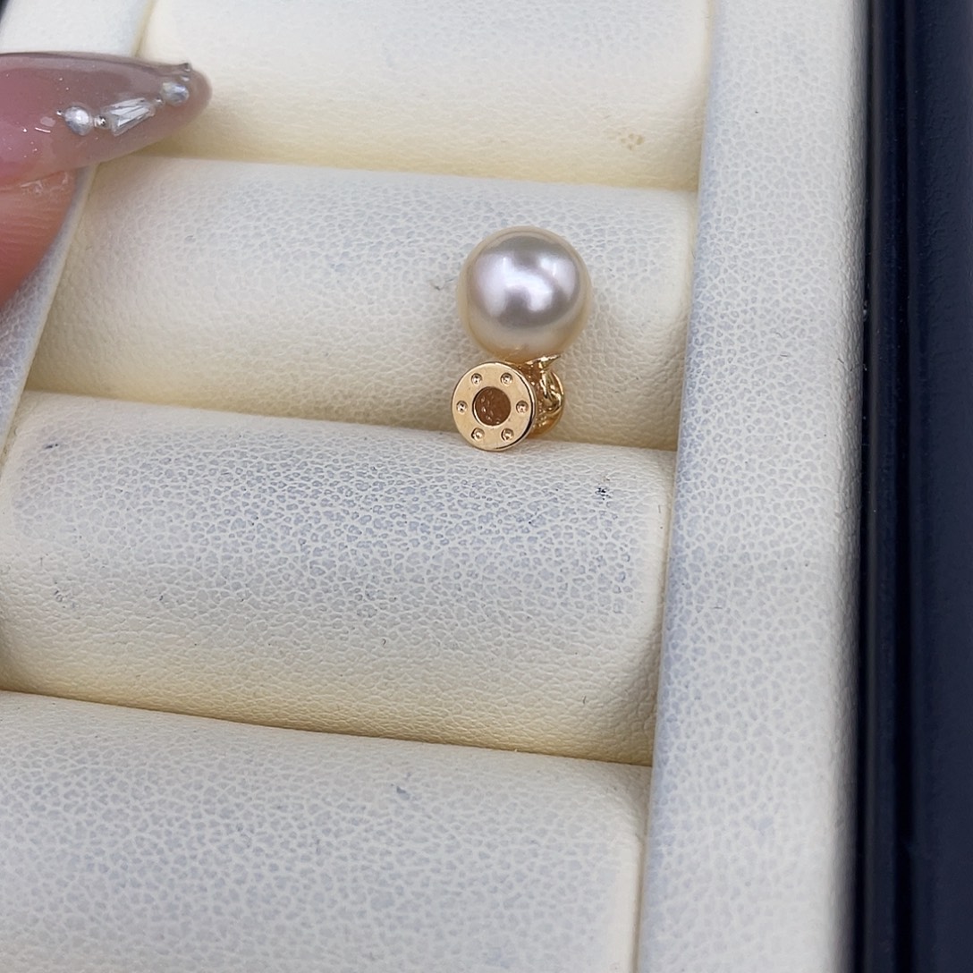 手绳海水珍珠18K金镶嵌