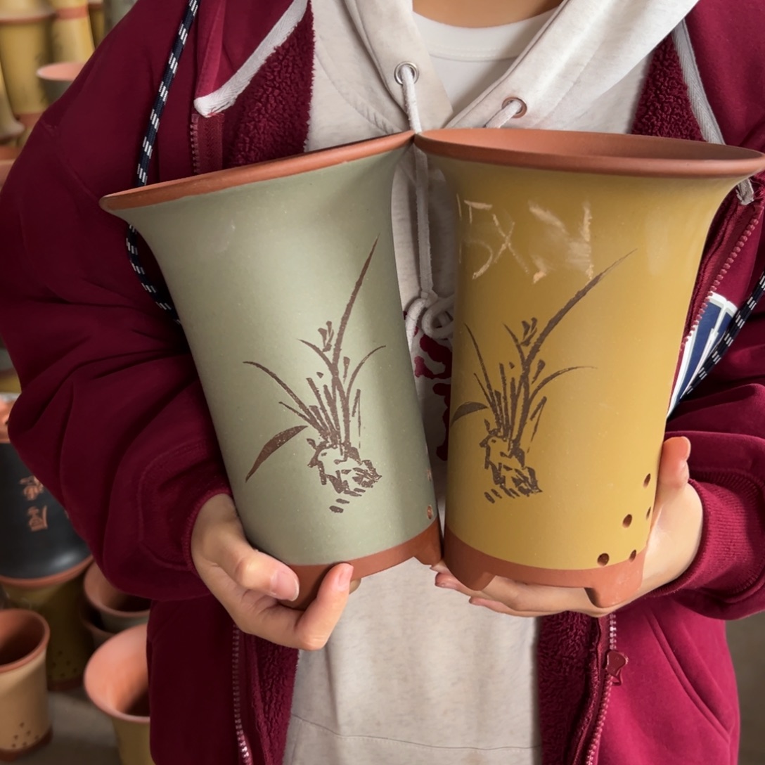 宜兴川阁紫砂花盆