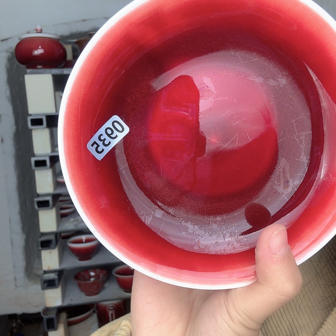 瓷片景德镇郎红陶瓷