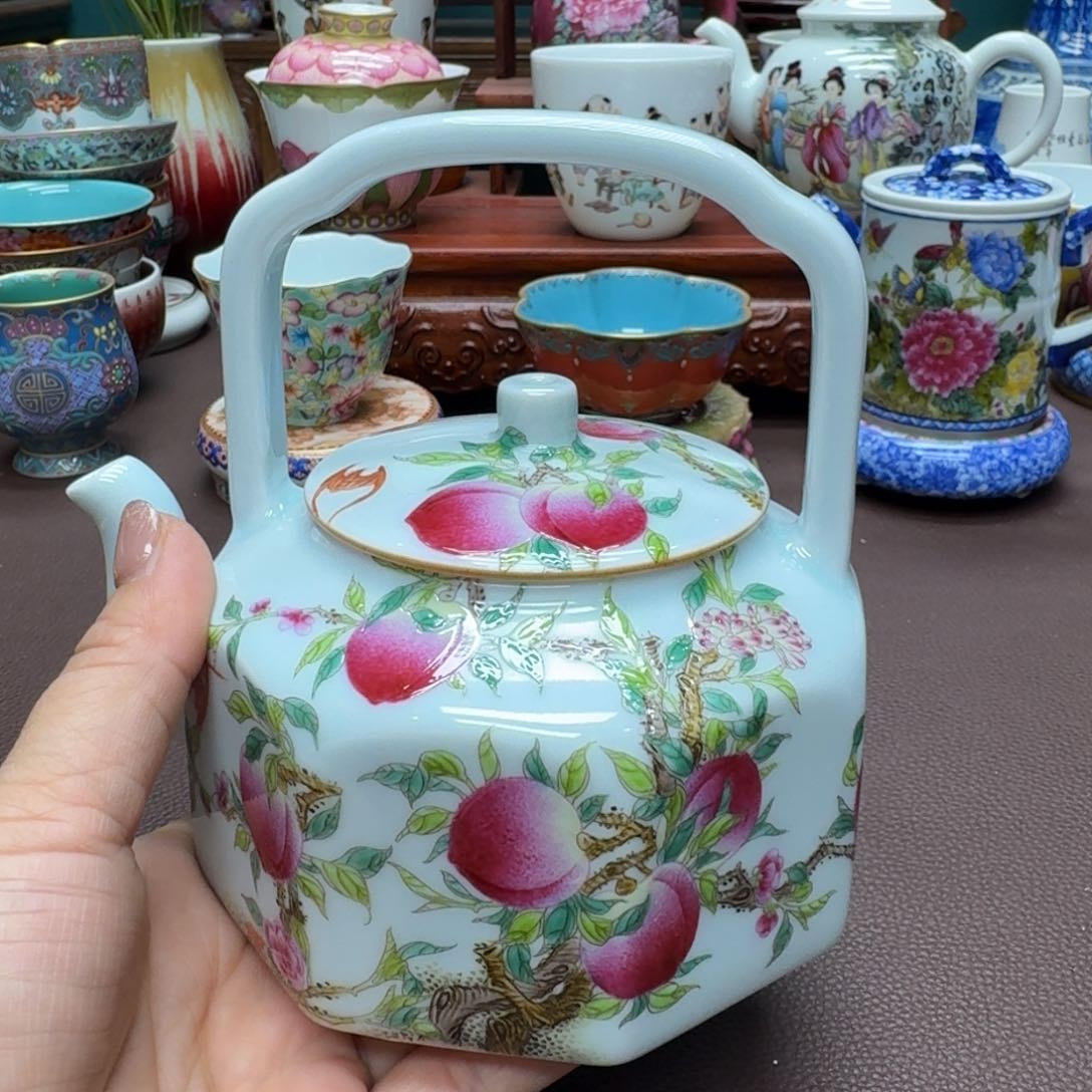 瓷片景德镇仿古手工制作精品展示