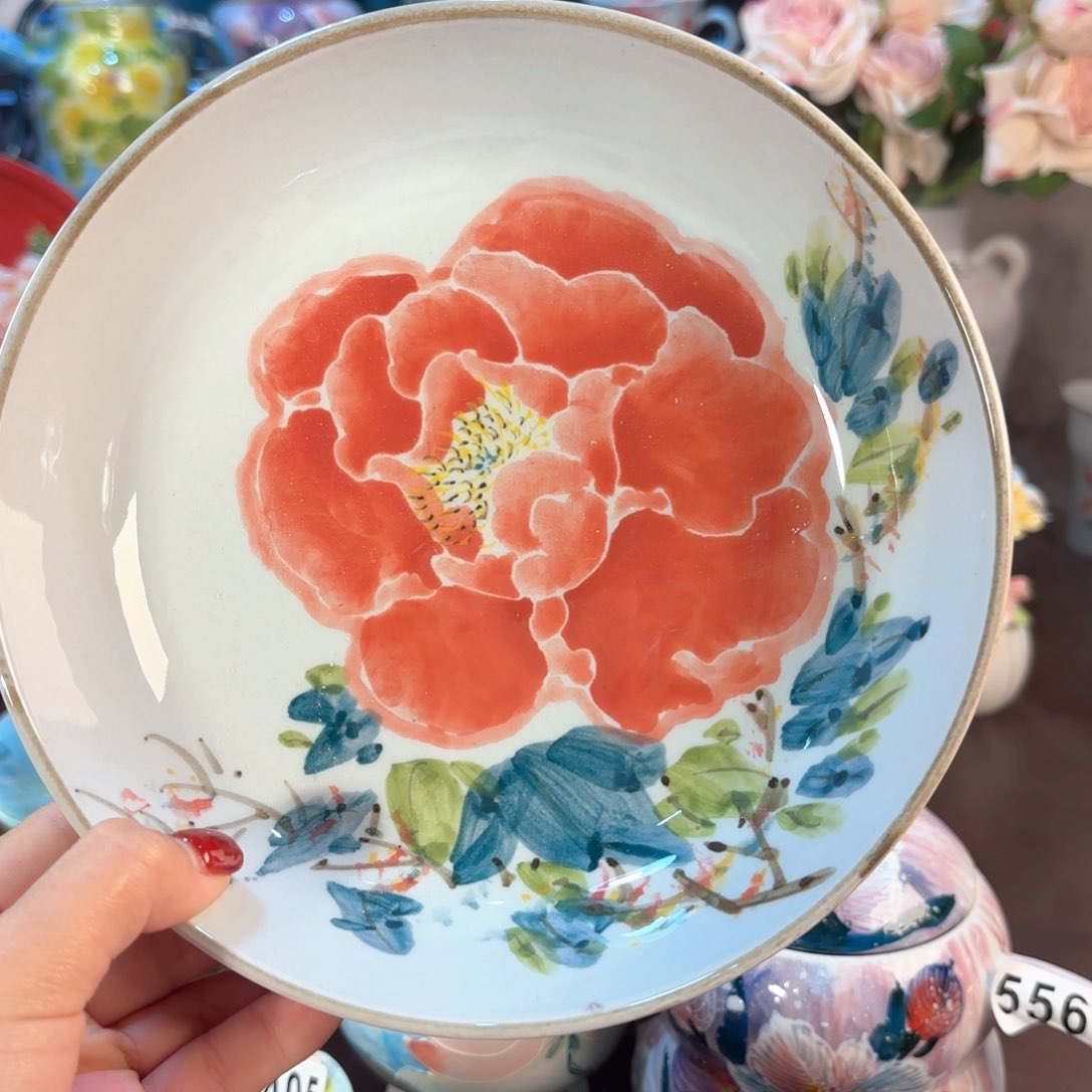 景德镇手绘高温釉下彩陶瓷茶具