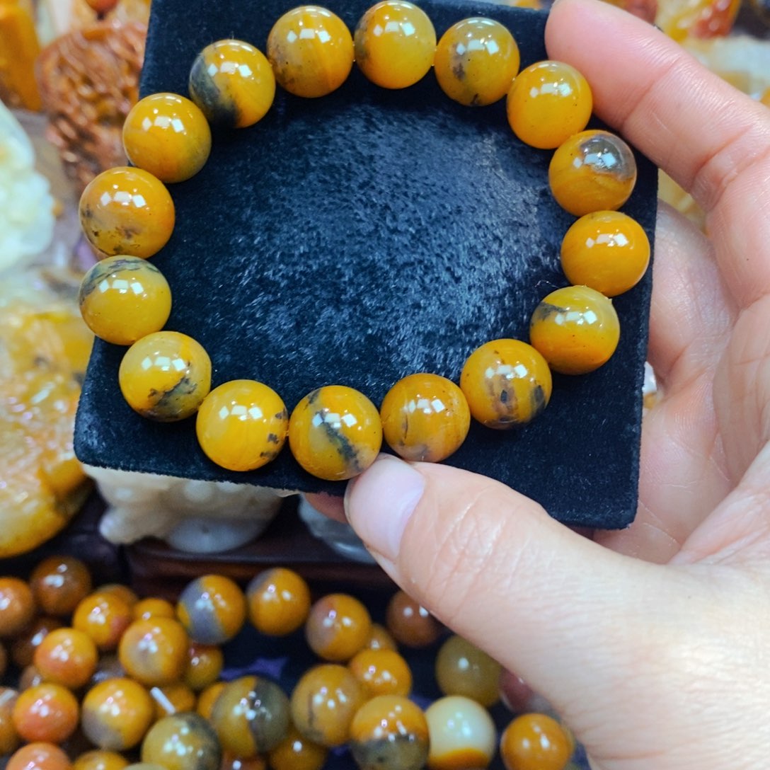 未镶嵌石英质玉（黄龙玉）吊坠(不含链)