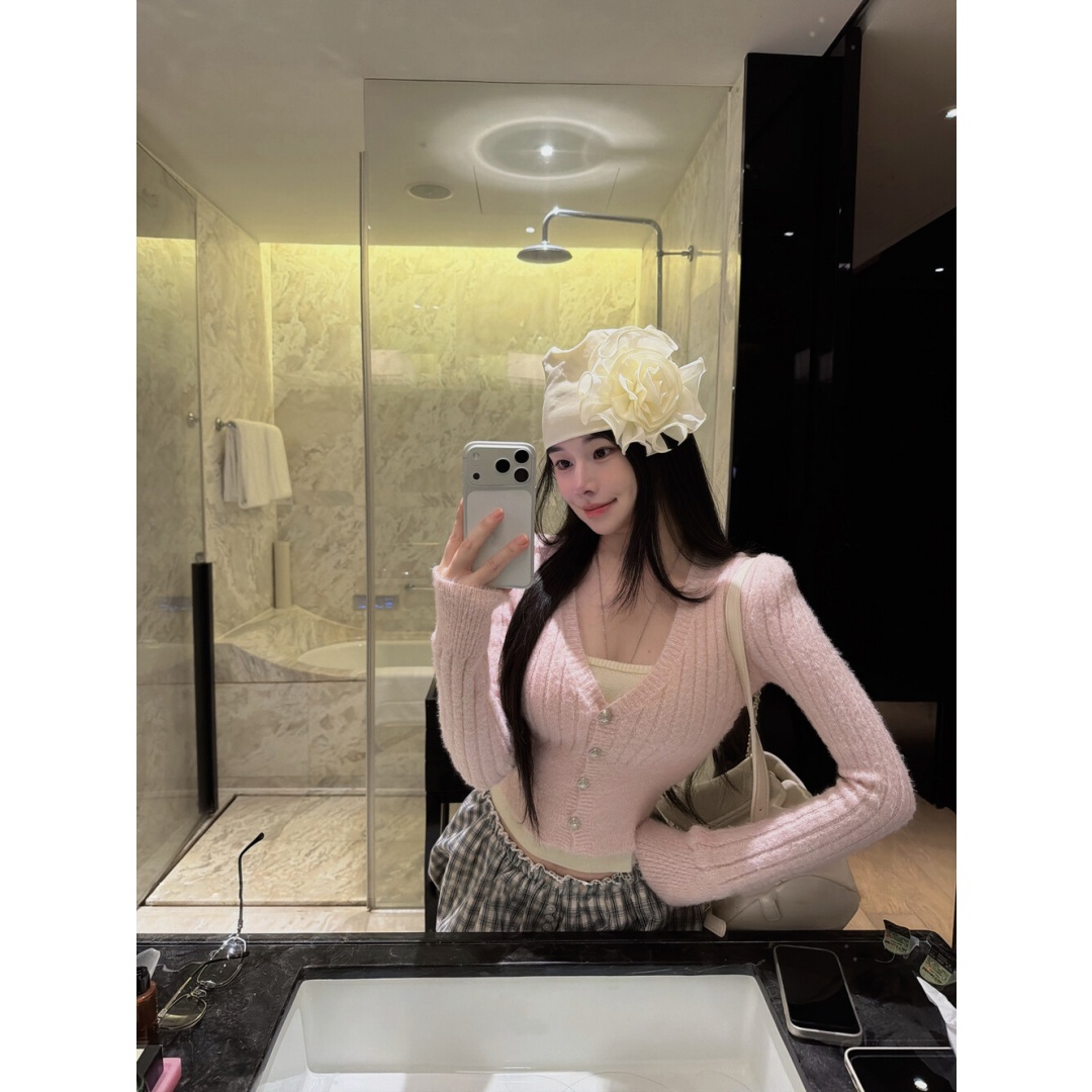 冬季休闲风假两件百搭设计感针织衫上衣23736#