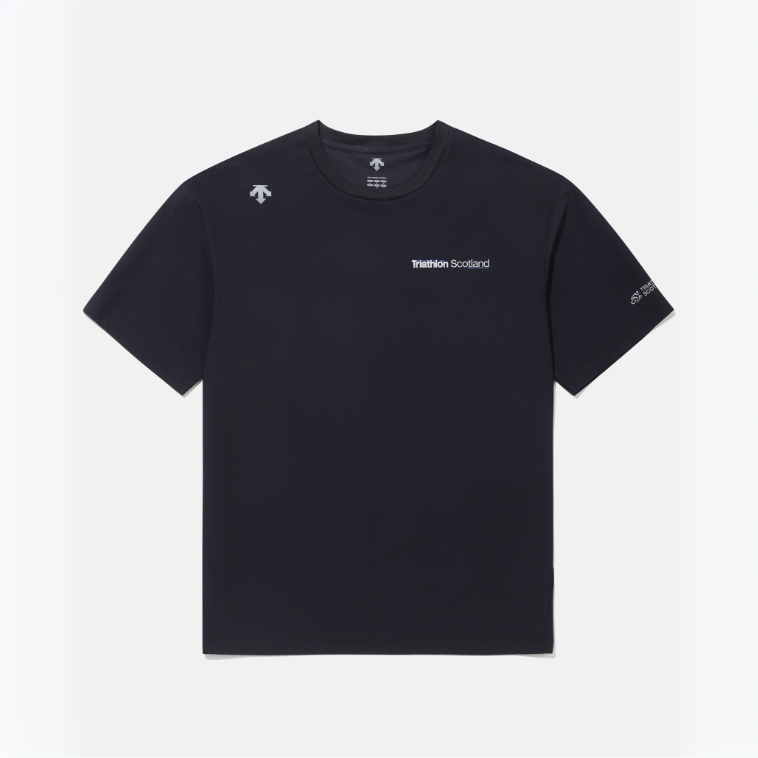 （微瑕）DESCENTE/迪桑特男款运动短袖T恤速干25年夏圆领SQ221ITS55