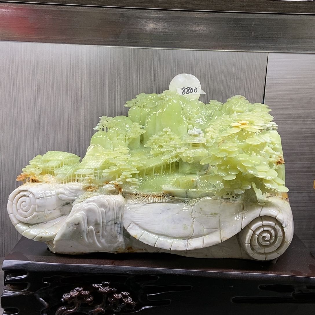 【闪购商品】蛇纹石玉（覆膜）珠宝奇石未镶嵌