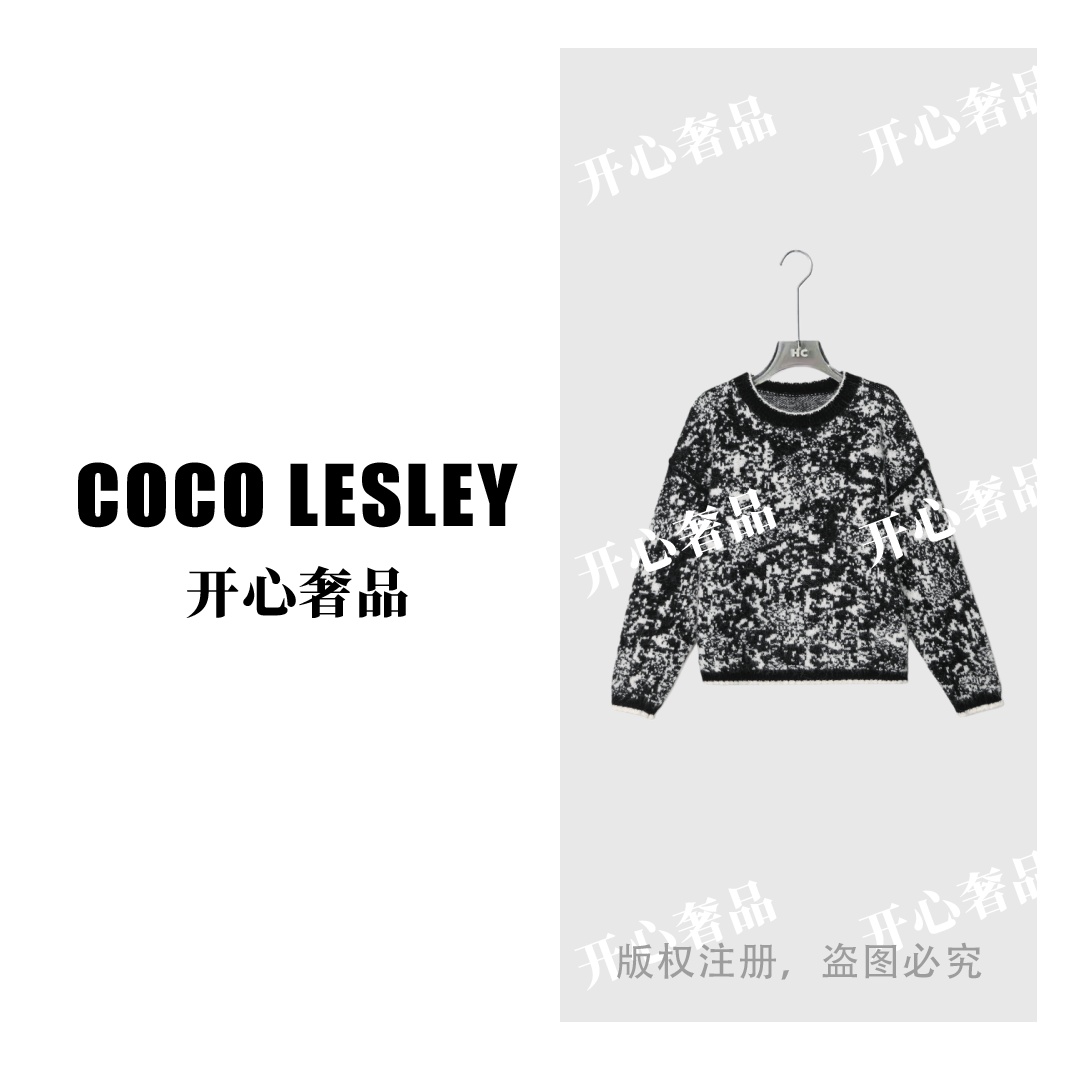 【开心奢品】雪花毛衣&秋冬气质羊毛加厚针织衫上衣女6526