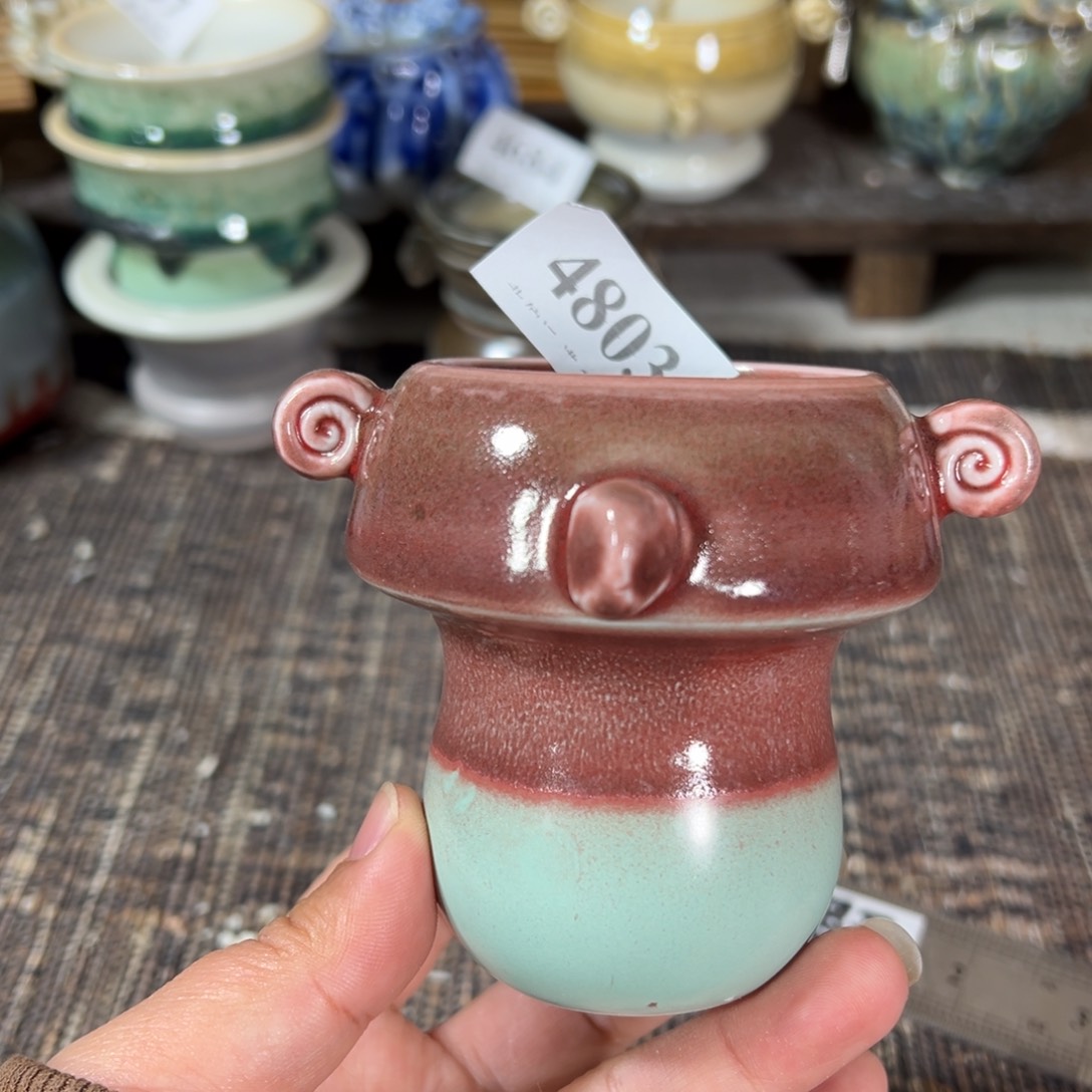 红陶景德镇手工花盆