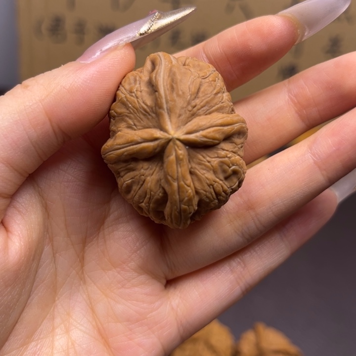 齐***齐菩提籽类元宝四棱单只异型有瑕