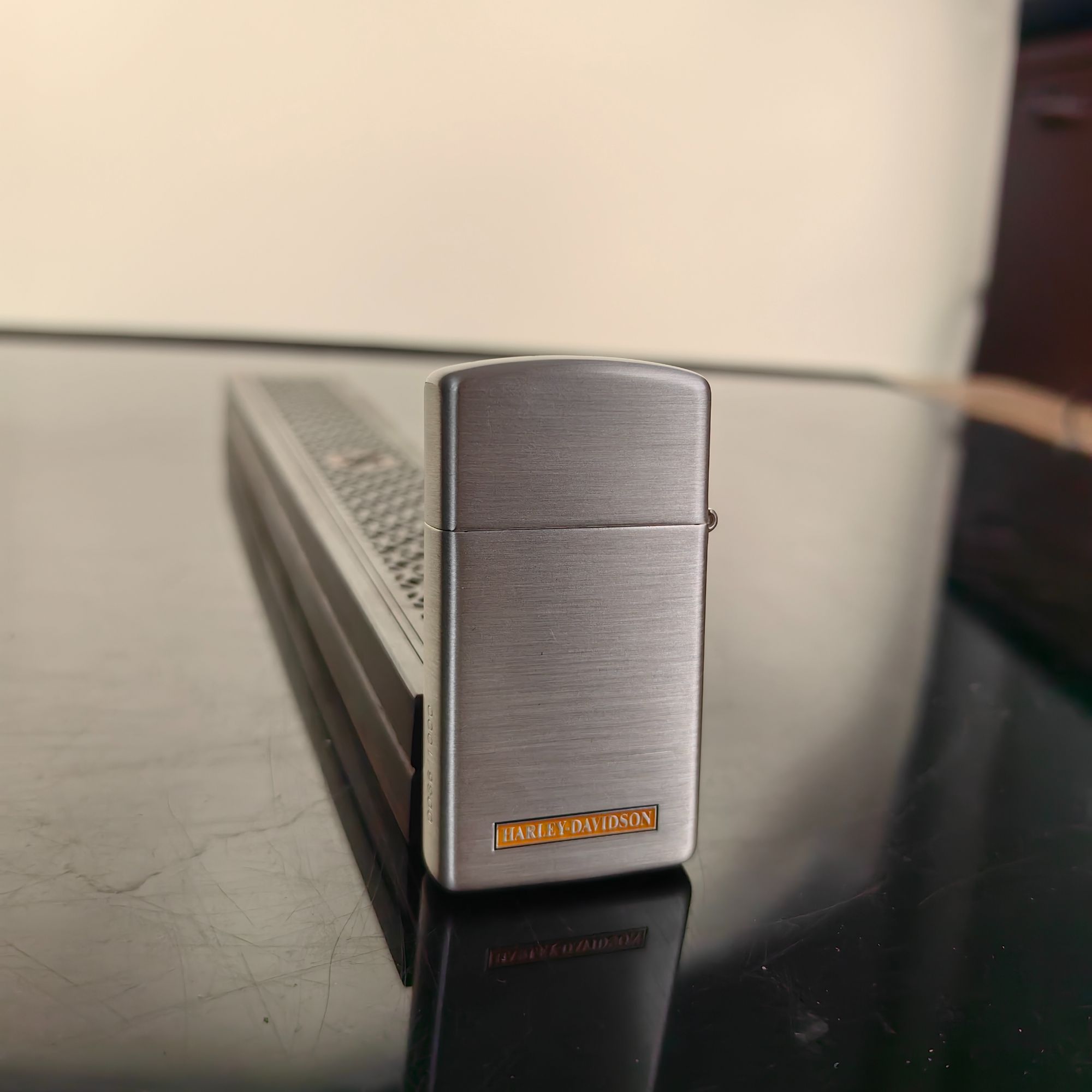 zippo打火机 DB 1605镀银哈雷一号  DY9914CY*425dabai